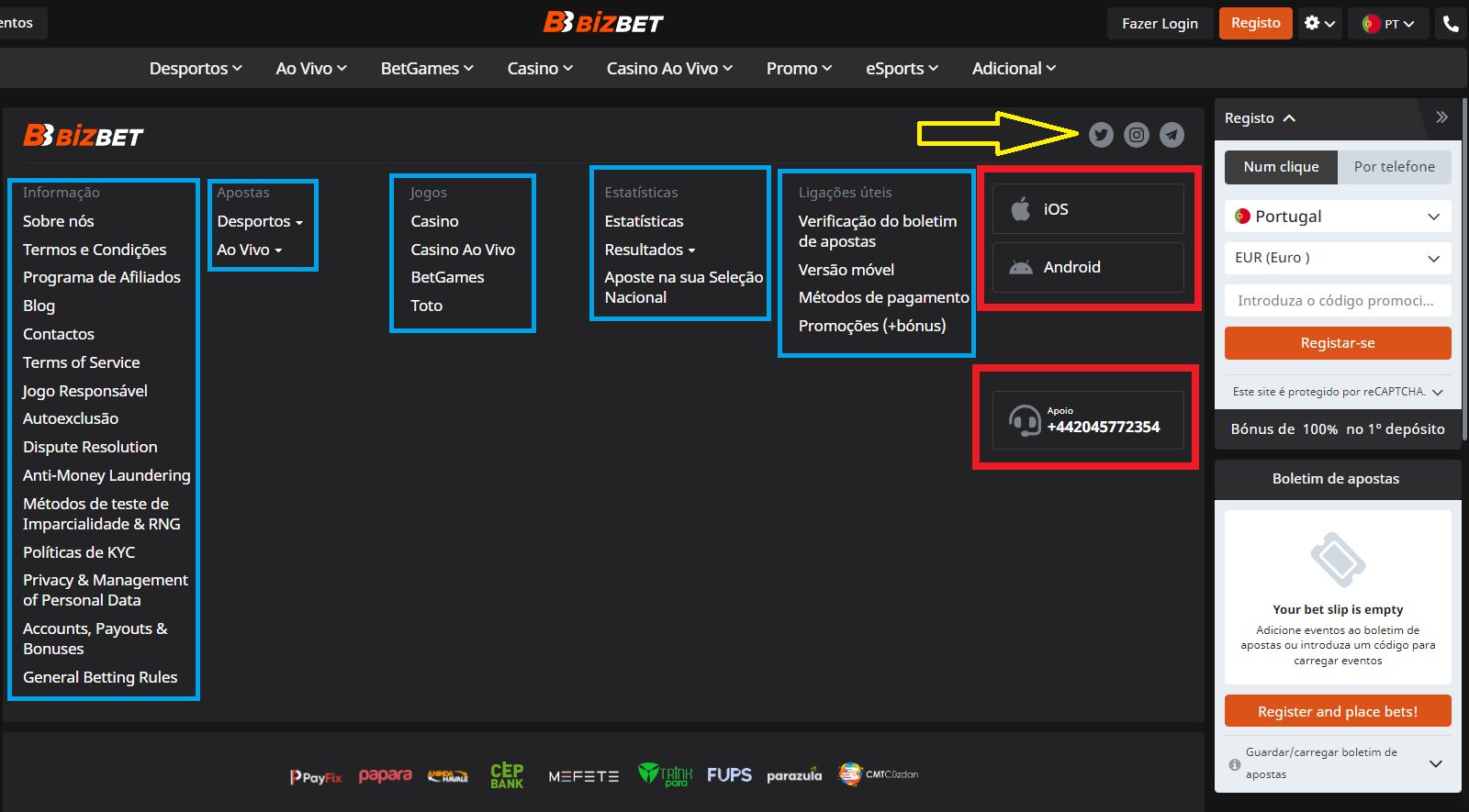 Bizbet casa de apuestas 